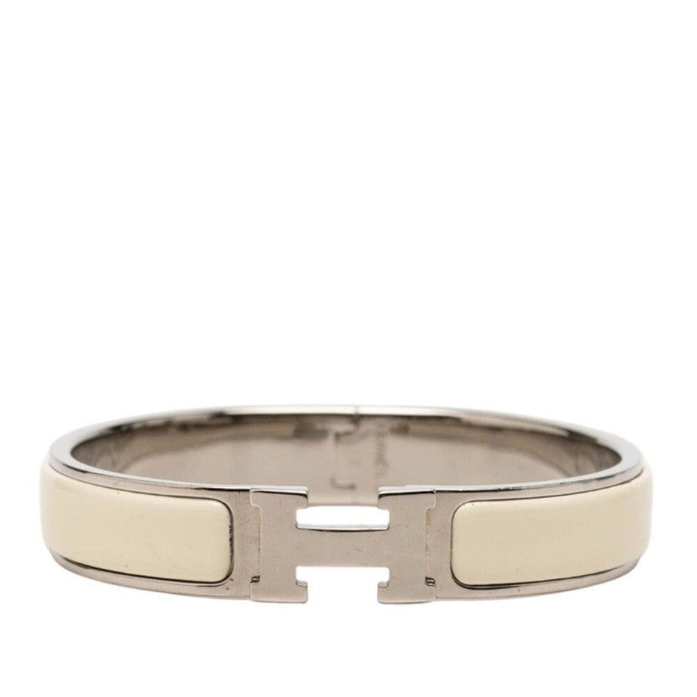Hermes Clic H PM Bracelet Metal Enamel Silver